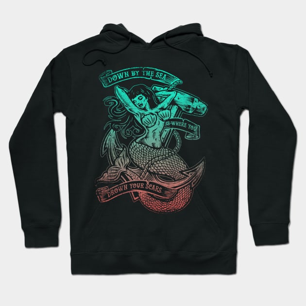 "DOWN BY THE SEA" Hoodie by joeyjamesartworx